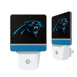 Keyscaper - Carolina Panthers Stripe Design Nightlight 2-Pack - Multicolor