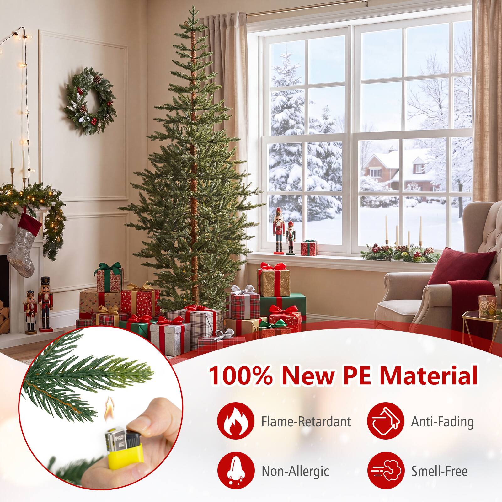 100% New PE Material  
PRO  
Flame-Retardant  
Anti-Fading  
Non-Allergic  
Smell-Free