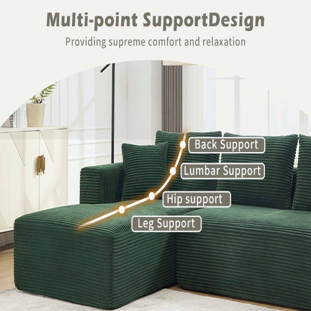 Multi-point Support Design  
Providing supreme comfort and relaxation  

- Back Support  
- Lumbar Support  
- Hip Support  
- Leg Support