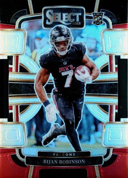 ROOKIE SELECT 2023 RC CARD  
ATL 79 7  
FALCONS  
BIJAN ROBINSON