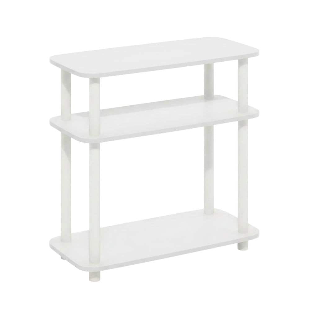 FurniFact - 3-Tier Curve End Table with Modern Design and Stable Construction - White price history on PriceWatchPro