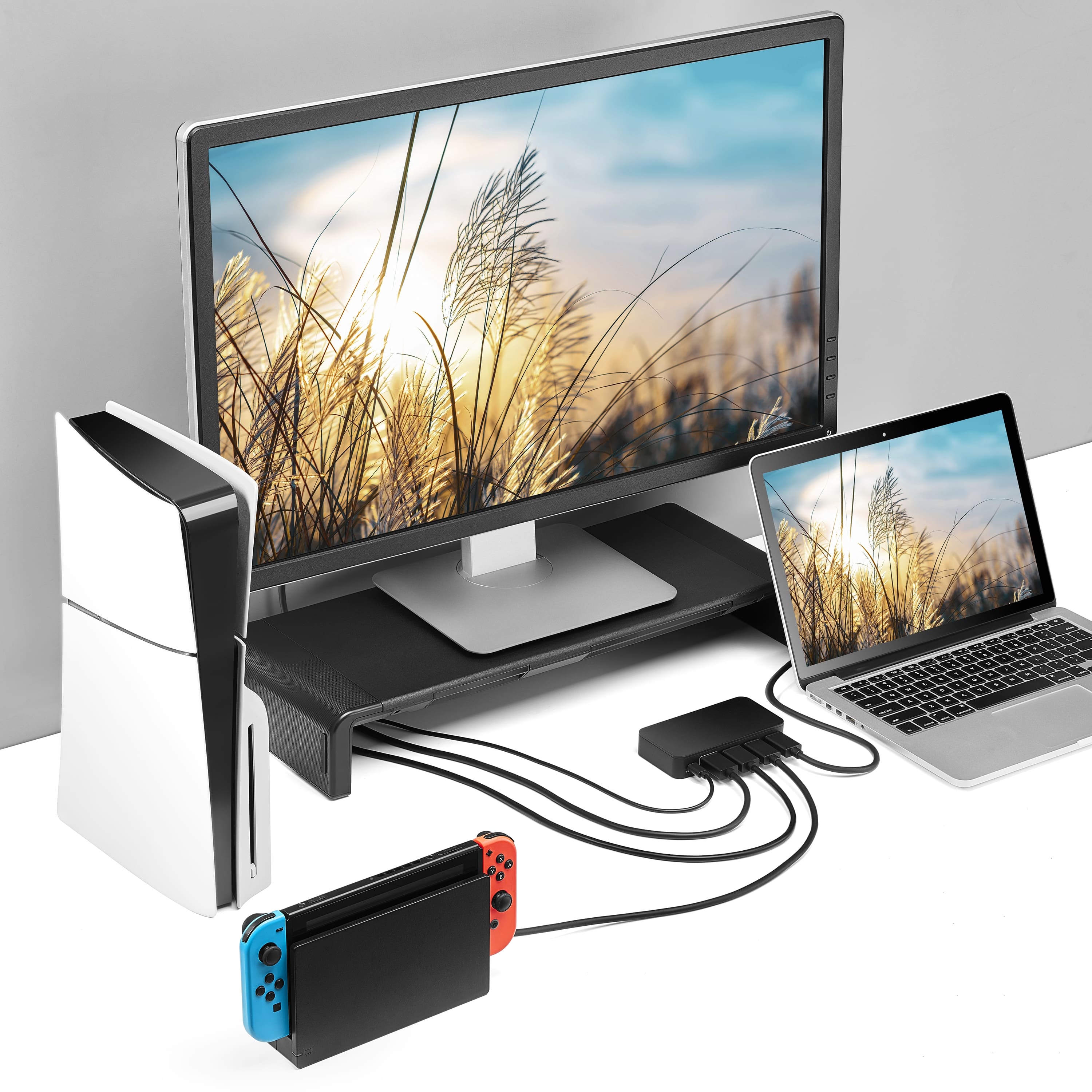 Alt View 10. Insignia™ - HDMI 3-Port Switch with 4K HDR Inputs - Black.