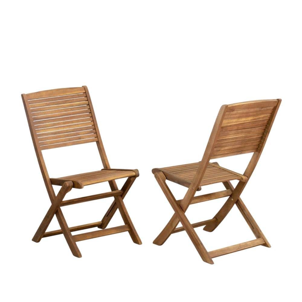 Outdoor Escape - Oil-Finish Wooden Outdoor Patio Chair Set of 2 - Durable Finish - Brown price history on PriceWatchPro