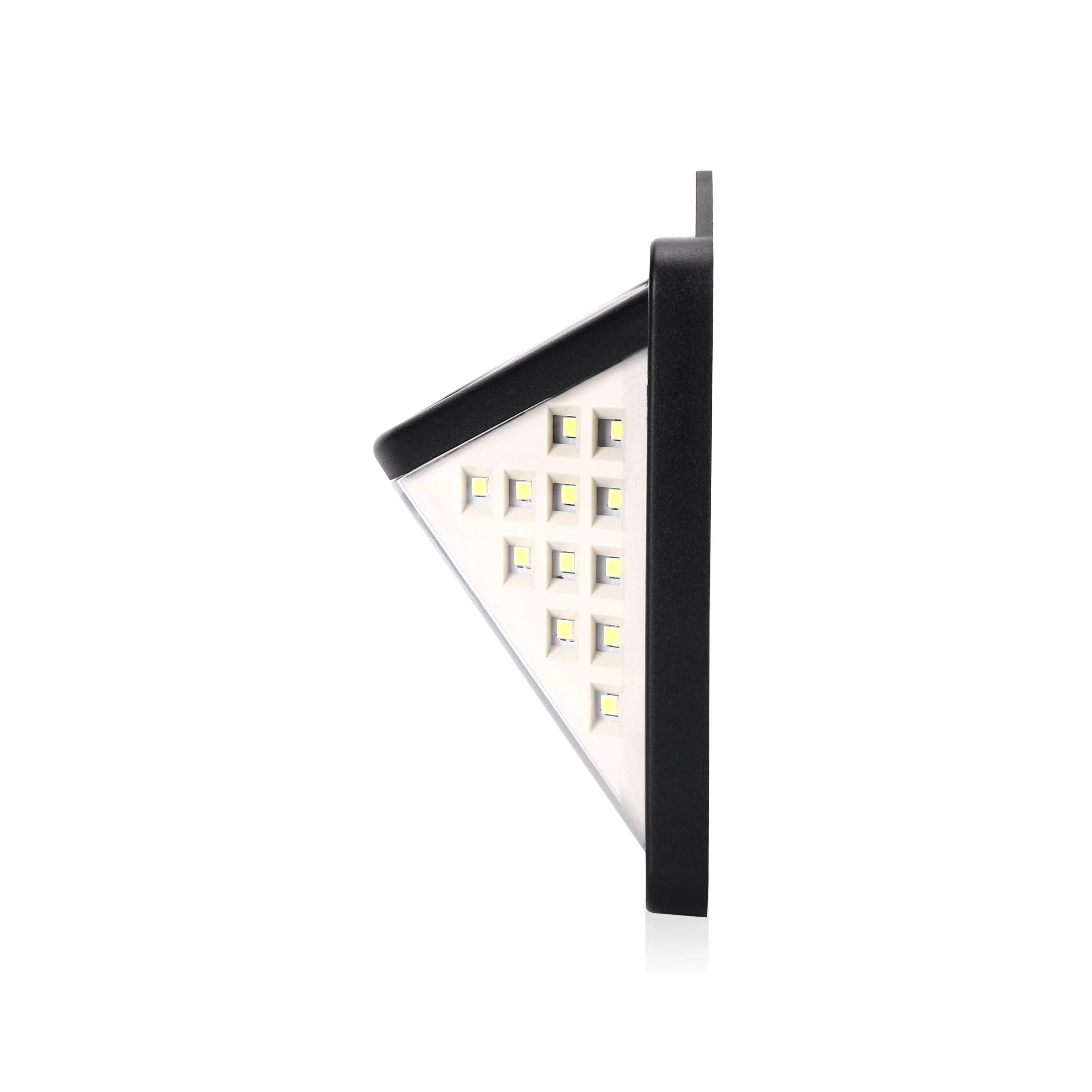 Alt View 6. Techko Maid - Solar Motion Sensing Wall Light(2-Pack) - Black.
