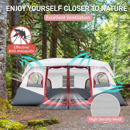 ENJOY YOURSELF CLOSER TO NATURE

Excellent Ventilation

Effective Anti-mosquito

High Density Mesh