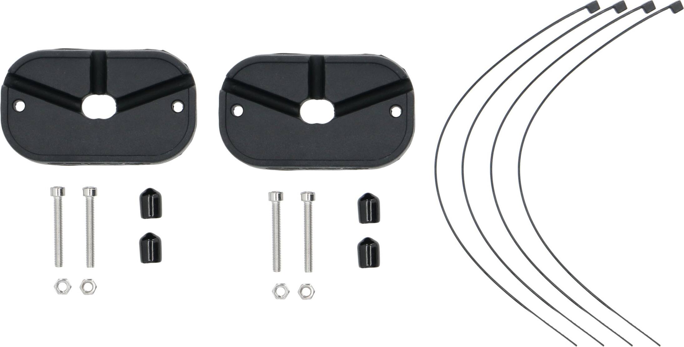 Alt View 13. Metra - Wide‑Angle White Rock Lighting Kit (2‑Pack) - Black.