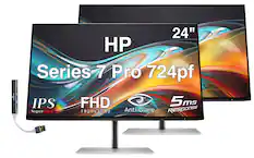 HP 24" Series 7 Pro 724pf IPS FHD 1920x1080 Anti-Glare 5ms Response SuperCLEAR