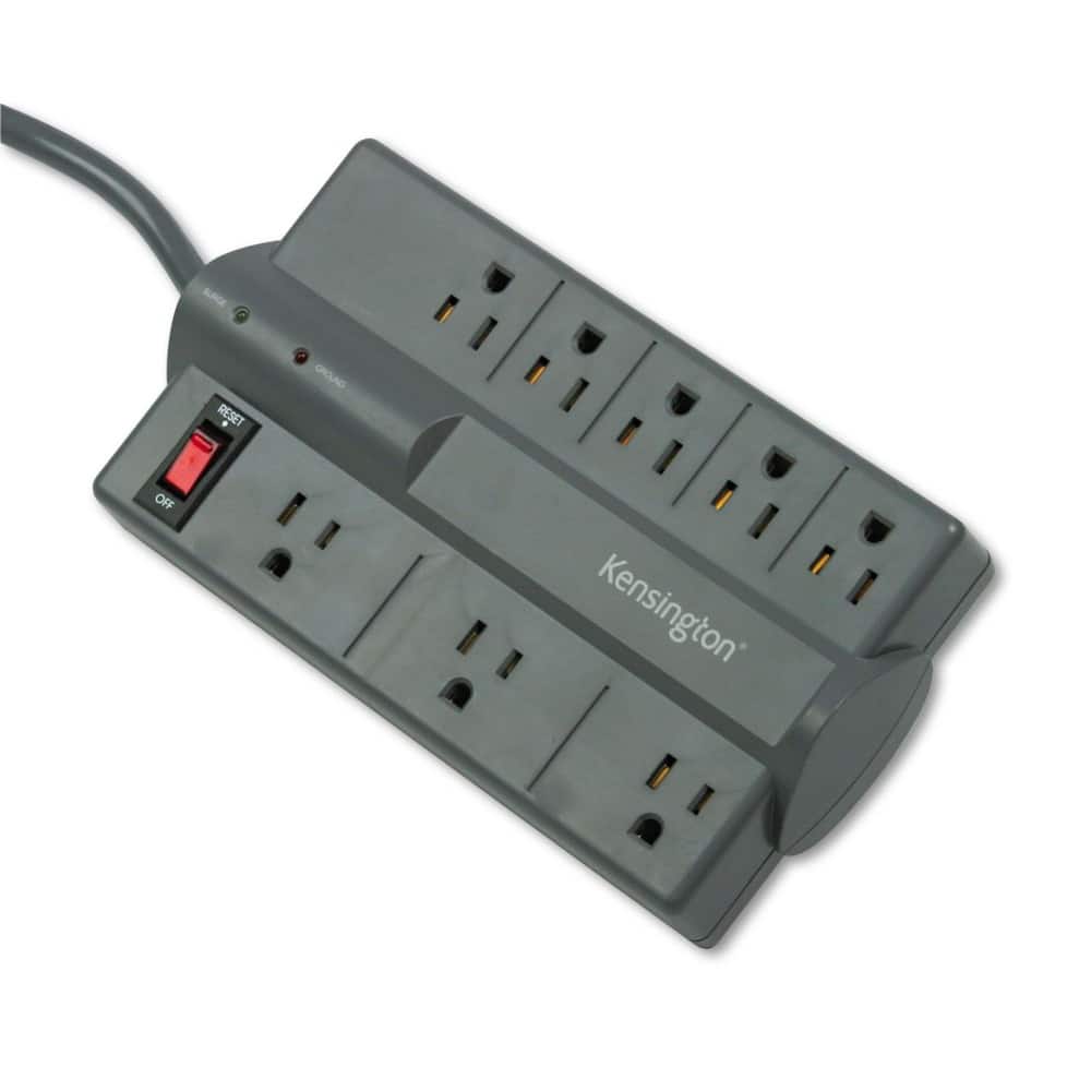 Kensington - K38218NA Guardian Premium 1080 J Surge Protector with 8 AC Outlets and 6 ft. Cord - Gray