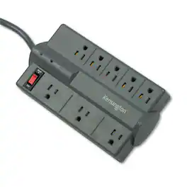 Kensington - K38218NA Guardian Premium 1080 J Surge Protector with 8 AC Outlets and 6 ft. Cord - Gray