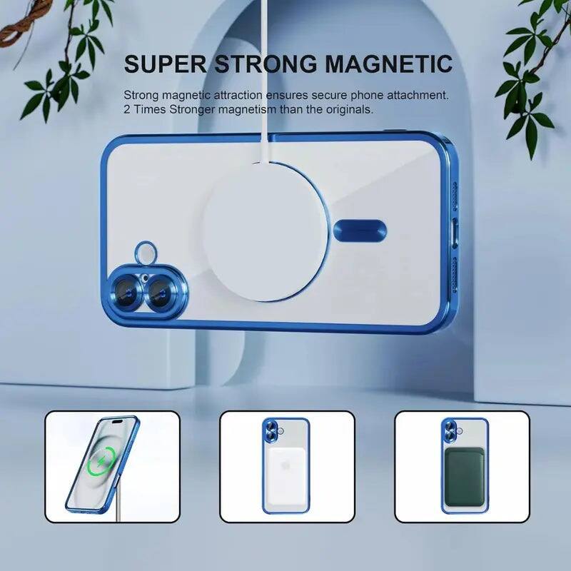 SUPER STRONG MAGNETIC  
Strong magnetic attraction ensures secure phone attachment. 2 Times Stronger magnetism than the originals.