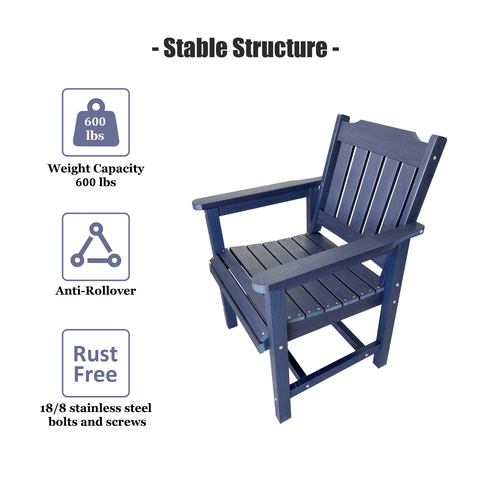 - Stable Structure -
- Weight Capacity: 600 lbs
- Anti-Rollover
- Rust Free
- 18/8 stainless steel bolts and screws
