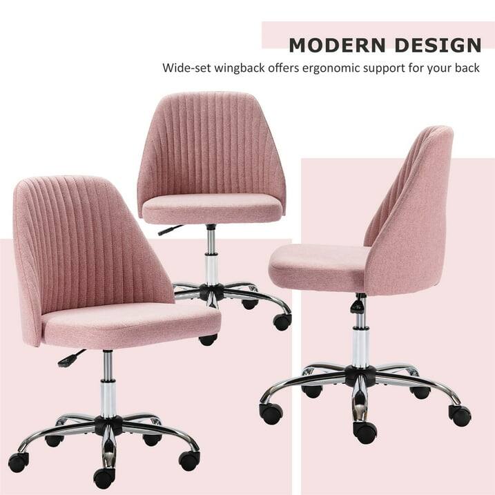 MODERN DESIGN  
Wide-set wingback offers ergonomic support for your back