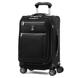 Travelpro - Platinum Elite Softside Expandable 20" Carry On Spinner - Shadow Black