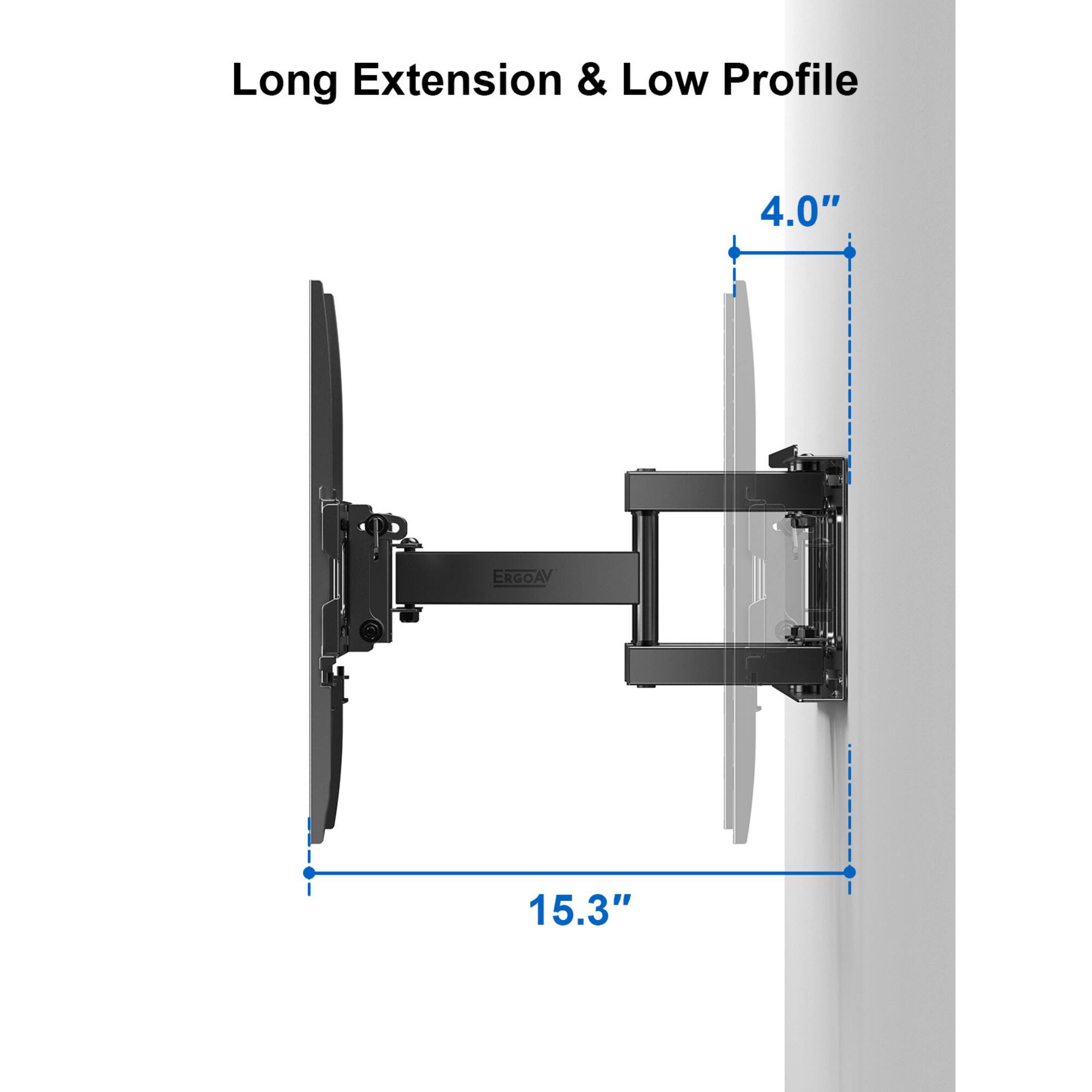 Long Extension & Low Profile, 4.0", 15.3"