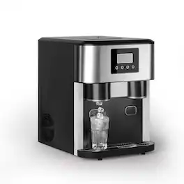 Circus Cirle - 3-in-1 Countertop Ice Maker & Ice Crusher Water Dispenser,40lbs of ice every 24 hours - Black