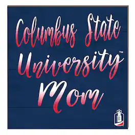 Jardine - Columbus State Cougars 10" x 10" Mom Plaque - Blue