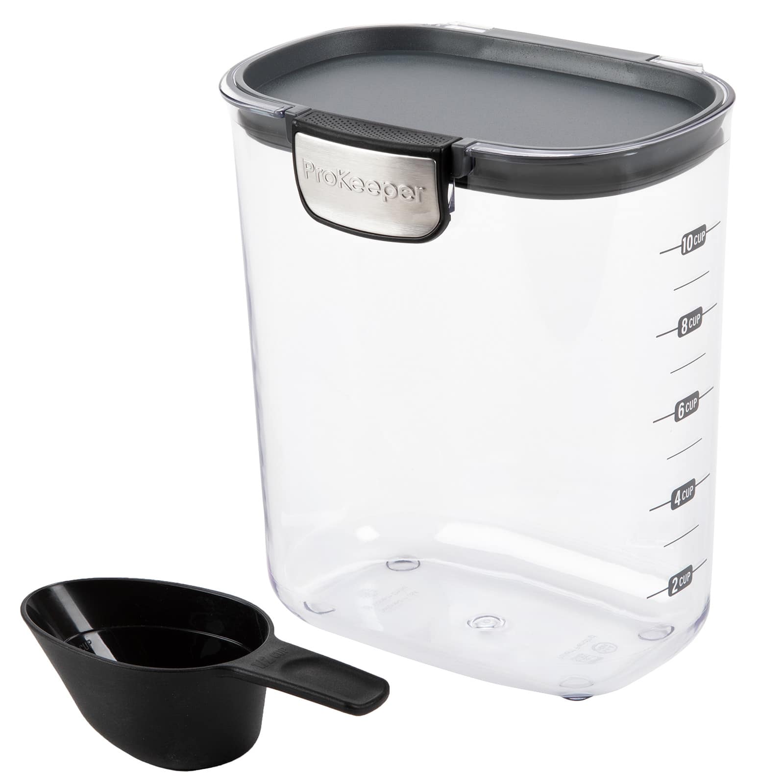 Progressive International - ProKeeper+ Airtight Grain Storage Container, Plastic - Clear