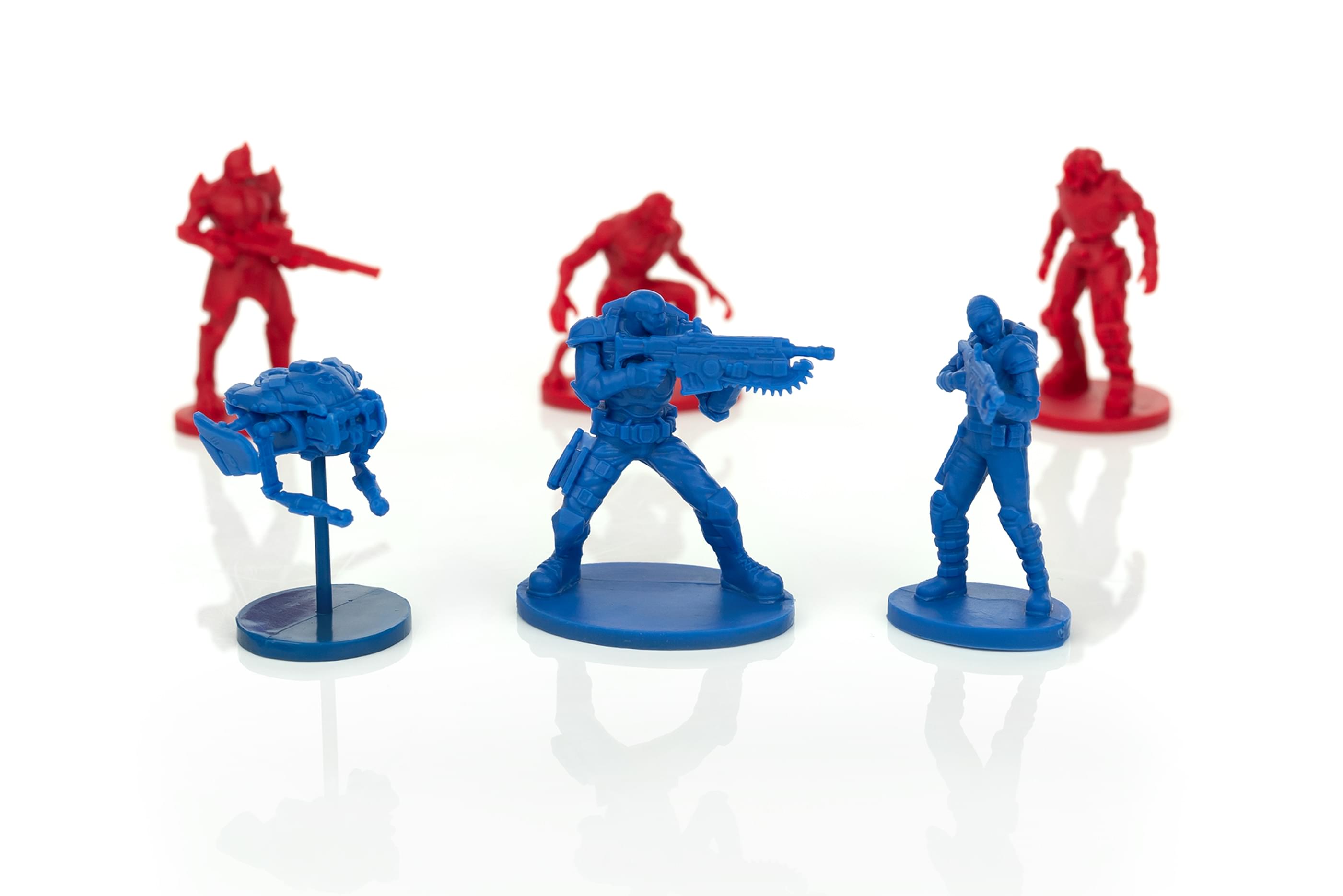 Alt View 10. Toynk - Gears 5 Nanoforce Army Builder Pack | Includes 6 Gears Of War Army-Men Figures - Blue.