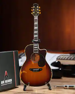 Toby Keith - Axe Heaven Toby Keith Signature Sunburst Mini Acoustic Guitar TK-381 - Collectibles - Multicolor