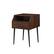 Angle. Walker Edison - Contemporary Angled Nightstand - Dark Walnut/Black.