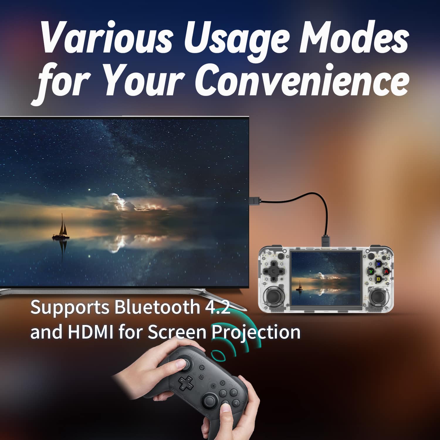 RG35XX H Retro Handheld Console – 3.5