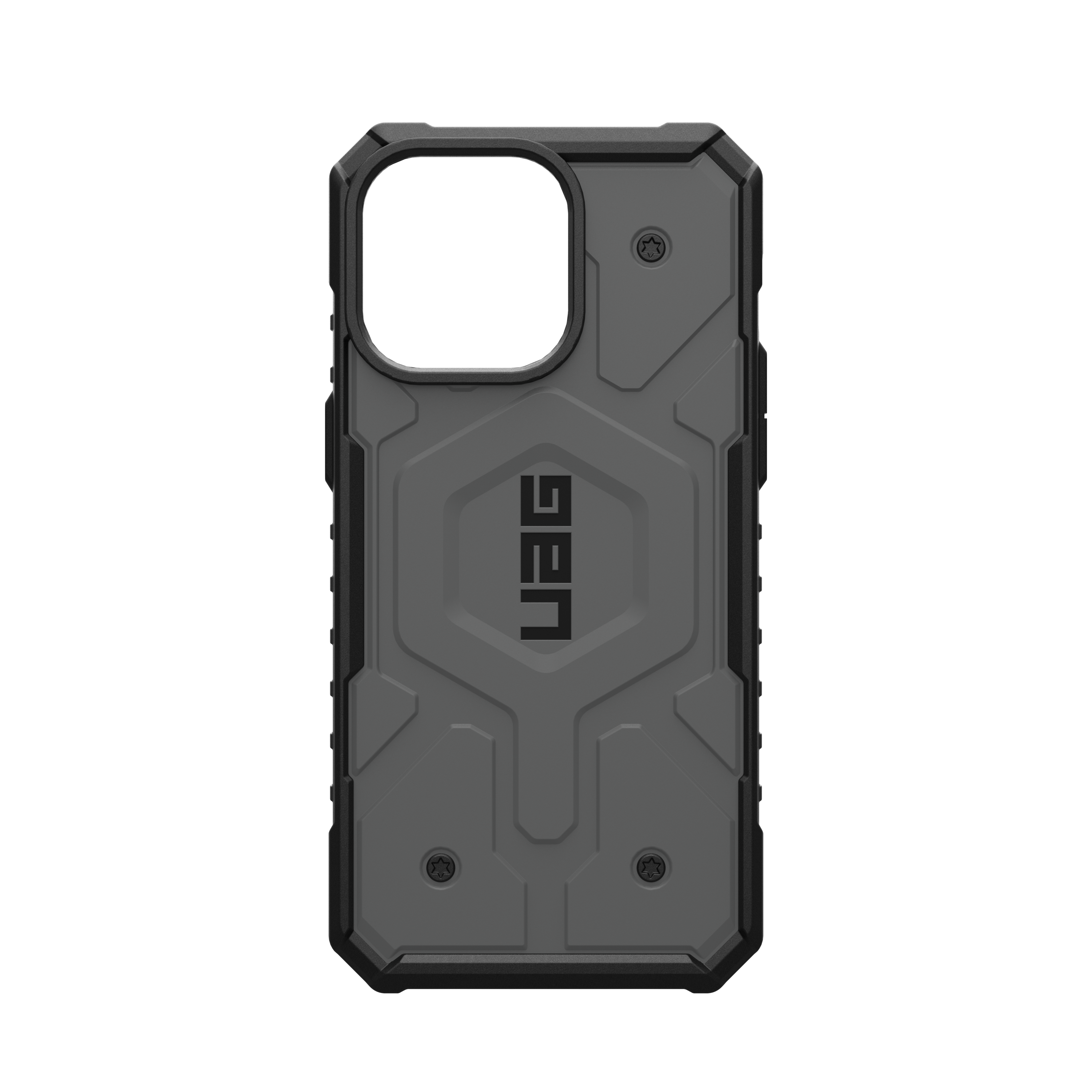 Alt View 5. UAG - Pathfinder Series Case with Magsafe for Apple iPhone 15 Pro Max - Silver.