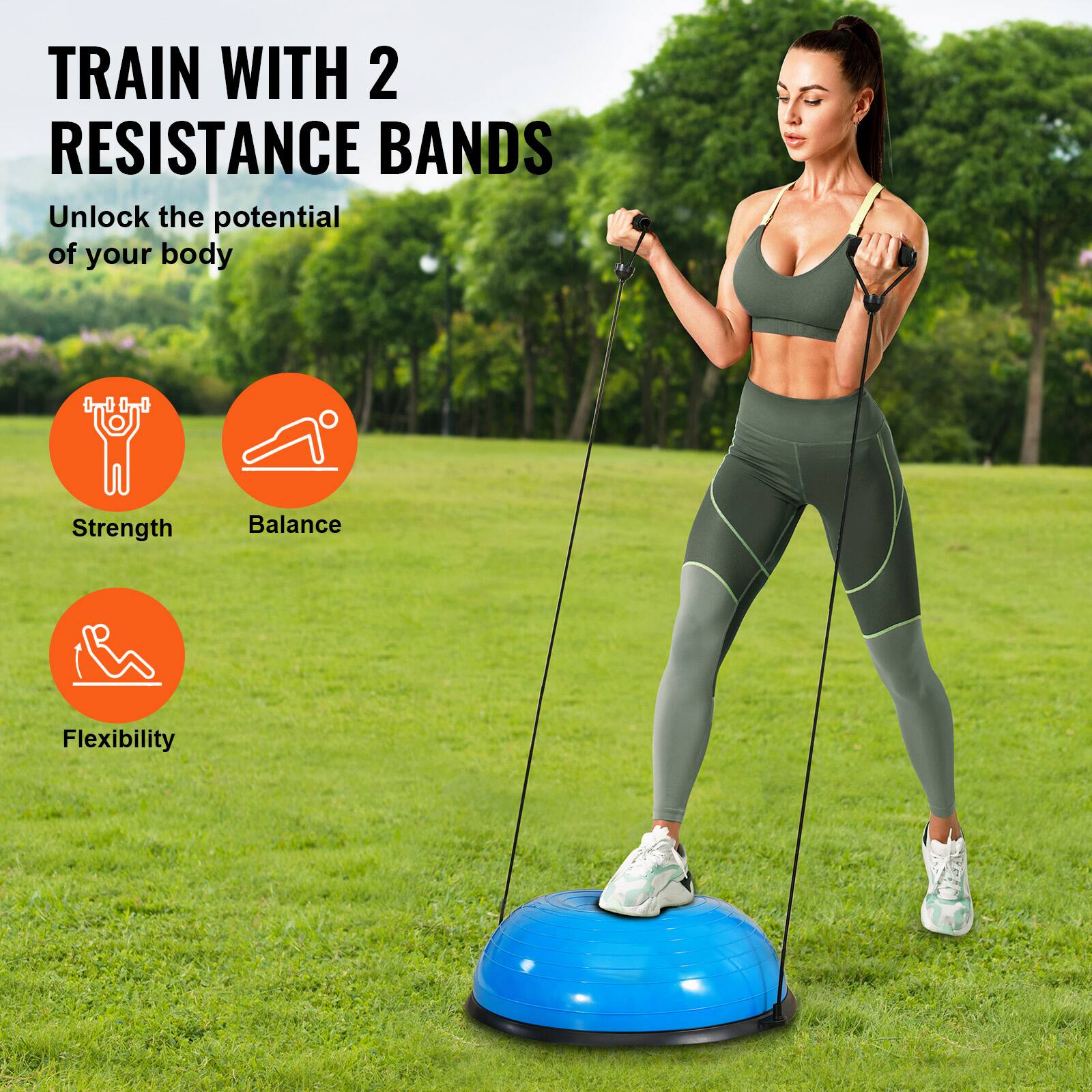 TRAIN WITH 2 RESISTANCE BANDS
Unlock the potential of your body
Strength
Balance
Flexibility