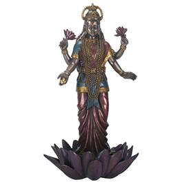 Pacific Trading - 9.5 Inch Standing Lakshmi Eastern Statue Figurine - Bronze