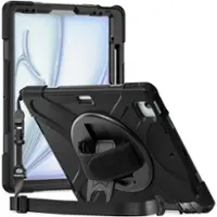 SaharaCase - Raider-X Series Heavy-Duty Case for Apple iPad Air 11'' M3/M2 and iPad Air 10.9'' (4th and 5th Gen) - Scorpion Black - Front_Zoom