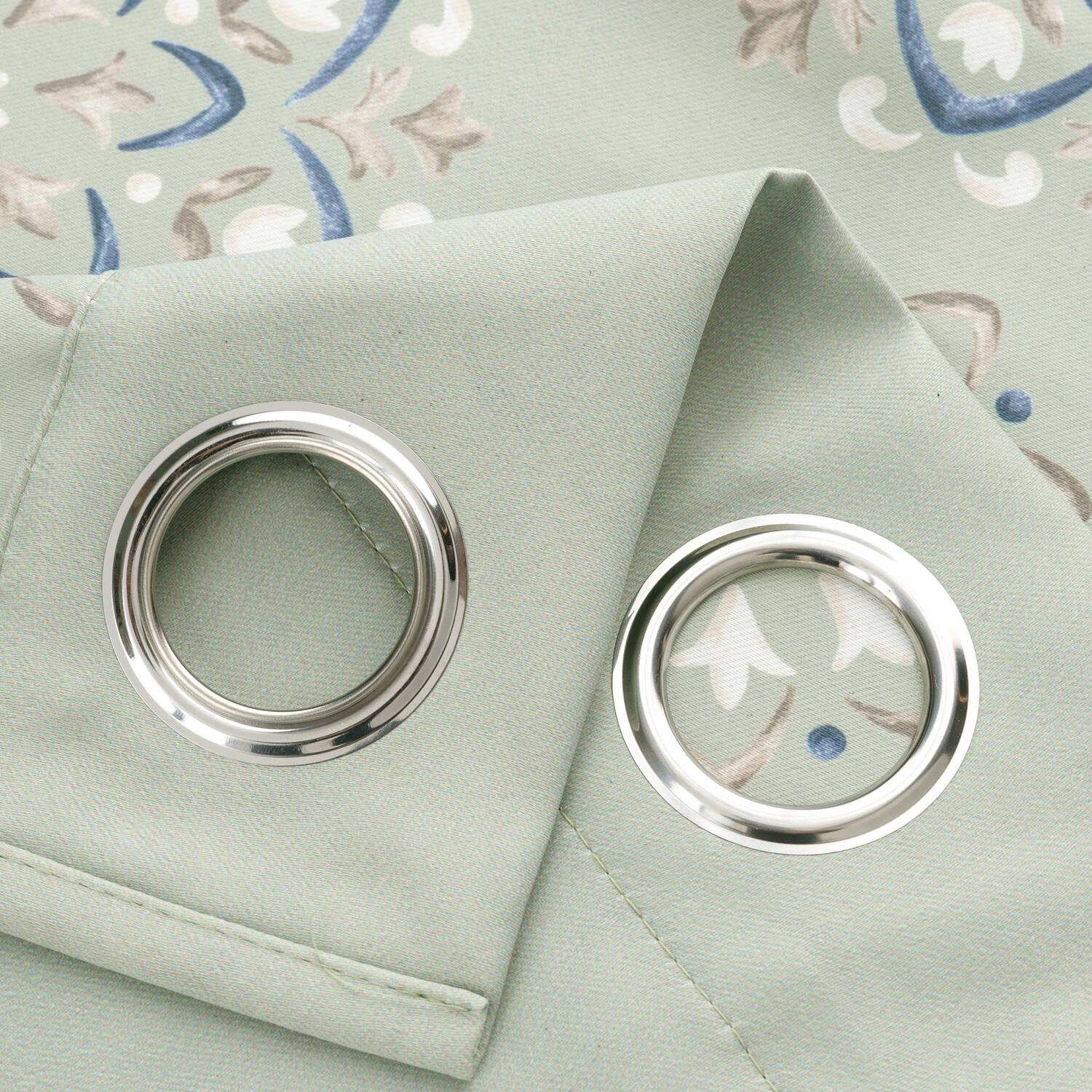 Alt View 1. RT Designers Collection - RT Designers Collection 100% Polyester 190 GSM Tilley Revisible Blackout Grommet Curtain Panel 54" x 84" Sage - Sage.