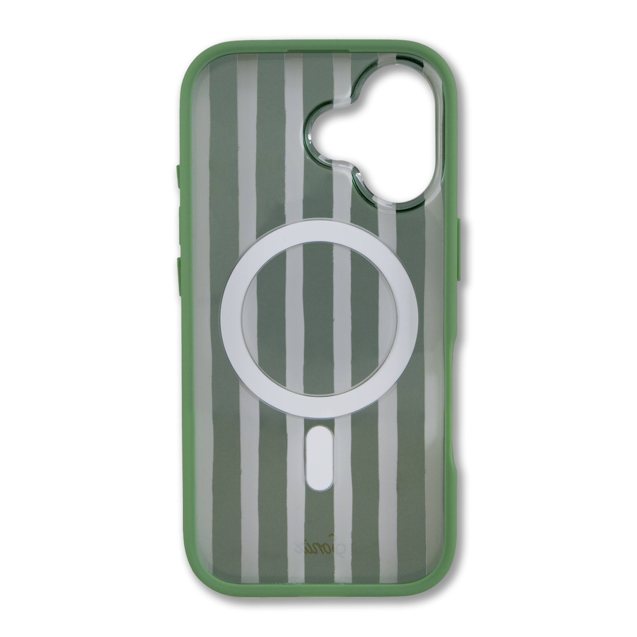 Alt View 1. Sonix - iPhone 17 Case Abstract Stripe Sage - Green.
