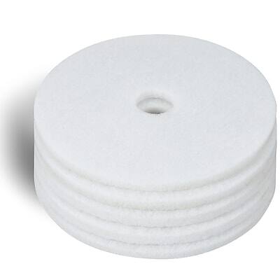 Alt View 1. Coastwide Professional - Coastwide Professional™ 20" Polishing Floor Pad, White, 5/Carton (CW22986).