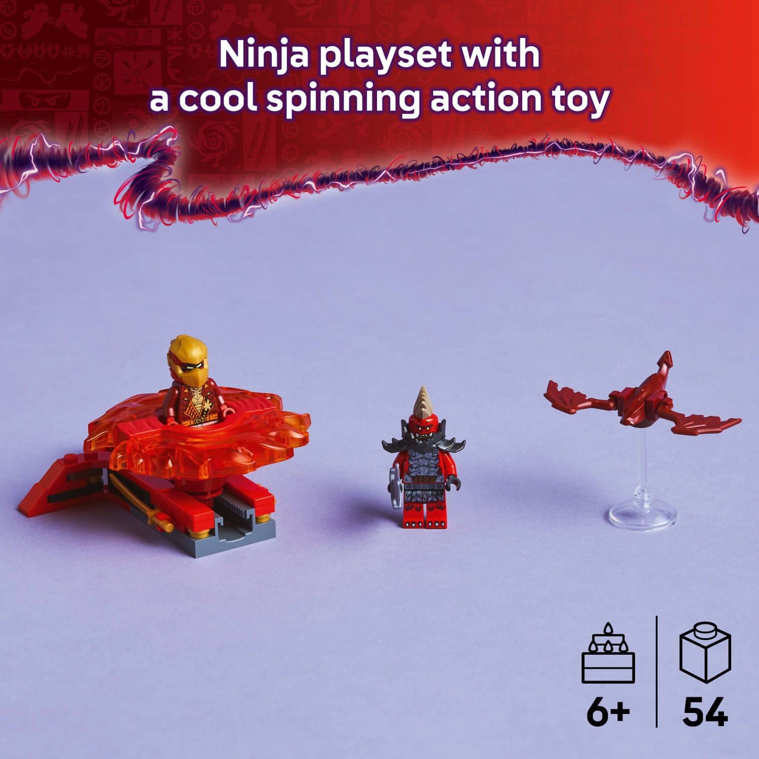 LEGO NINJAGO Kai's Dragon Spinjitzu Spinner Building Toy 71823