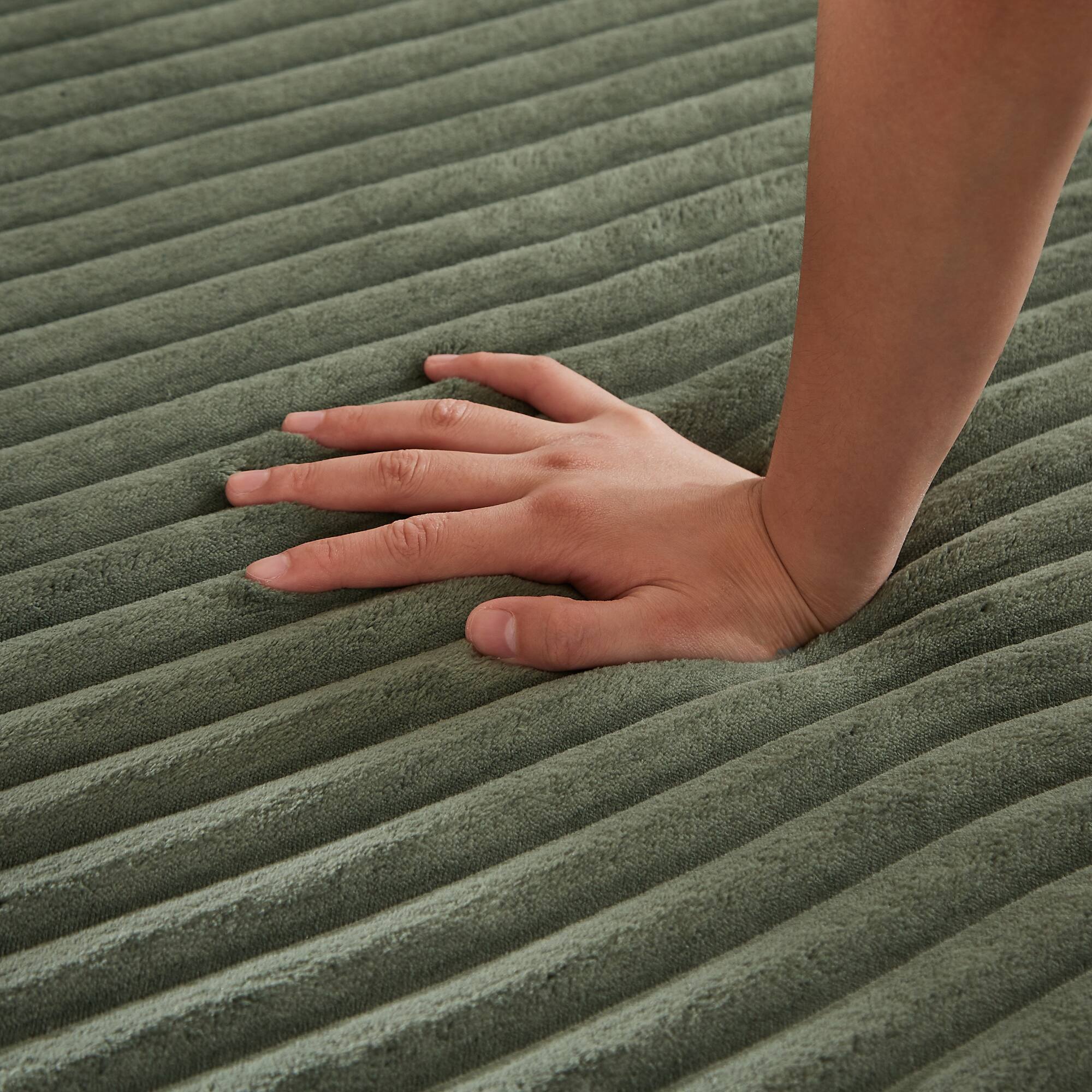 Alt View 8. GOODSILO - Semi-Circular 2-in-1 Sofa Bed with Neck Pillow and Throw Pillows for Living Room Comfort - Green.