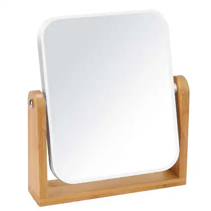 Front. Stylel Star - Vanity Makeup Mirror With Stand Double Sided 360 Degree Swivel Magnifying Tabletop Magnified Make Up For Bathroom Or Bed.