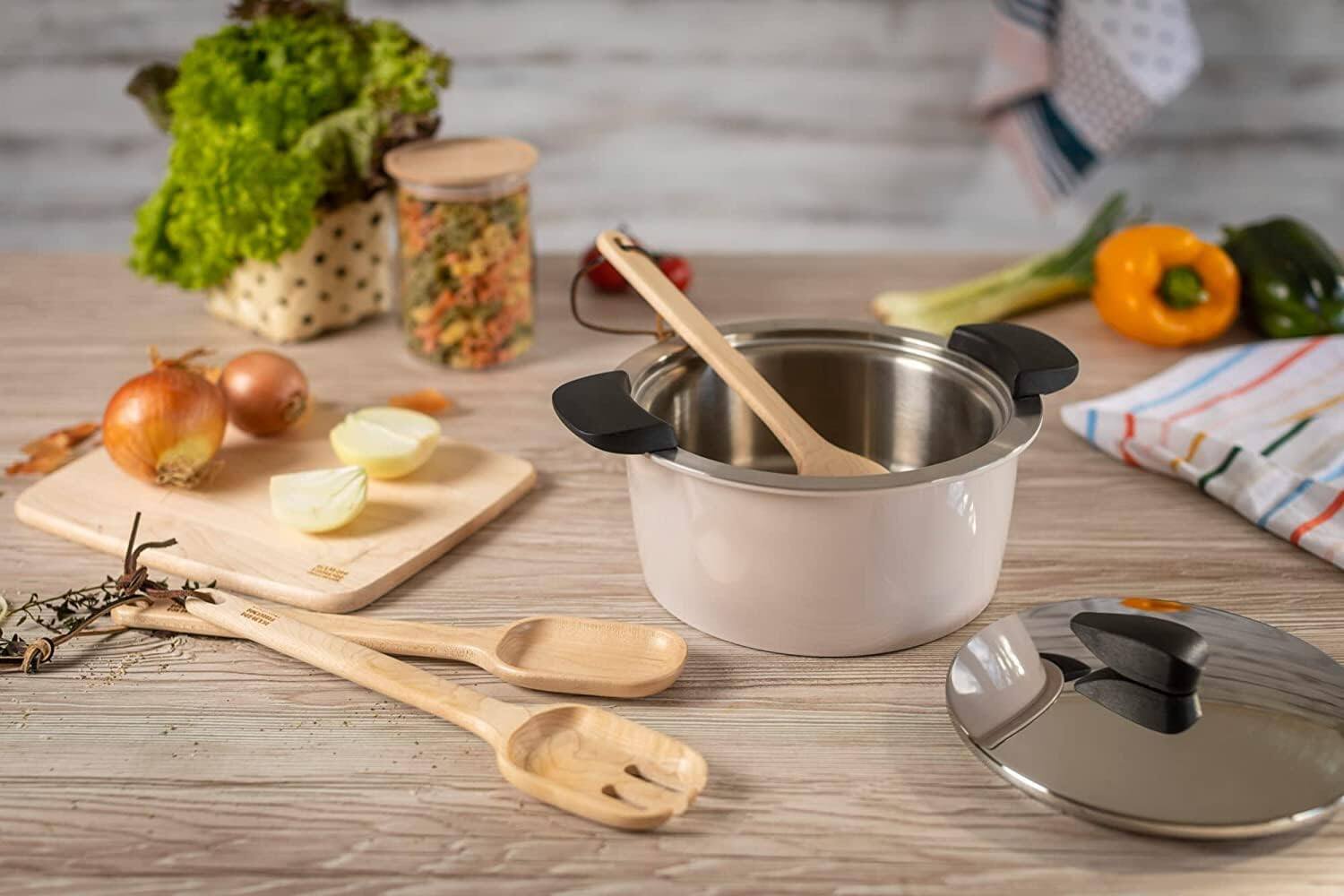Alt View 5. Kuhn Rikon - Hotpan Stainless Steel Cooking Pot with Insulated Bowl, 3.2-Quart, Sand - Sand.