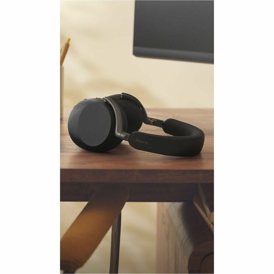 Alt View 1. Jabra - Jabra Evolve3 85 Headset - Microsoft Teams Certification - Stereo - Mini-phone (3.5mm) - Wired/Wireless - Bluetooth - Black.