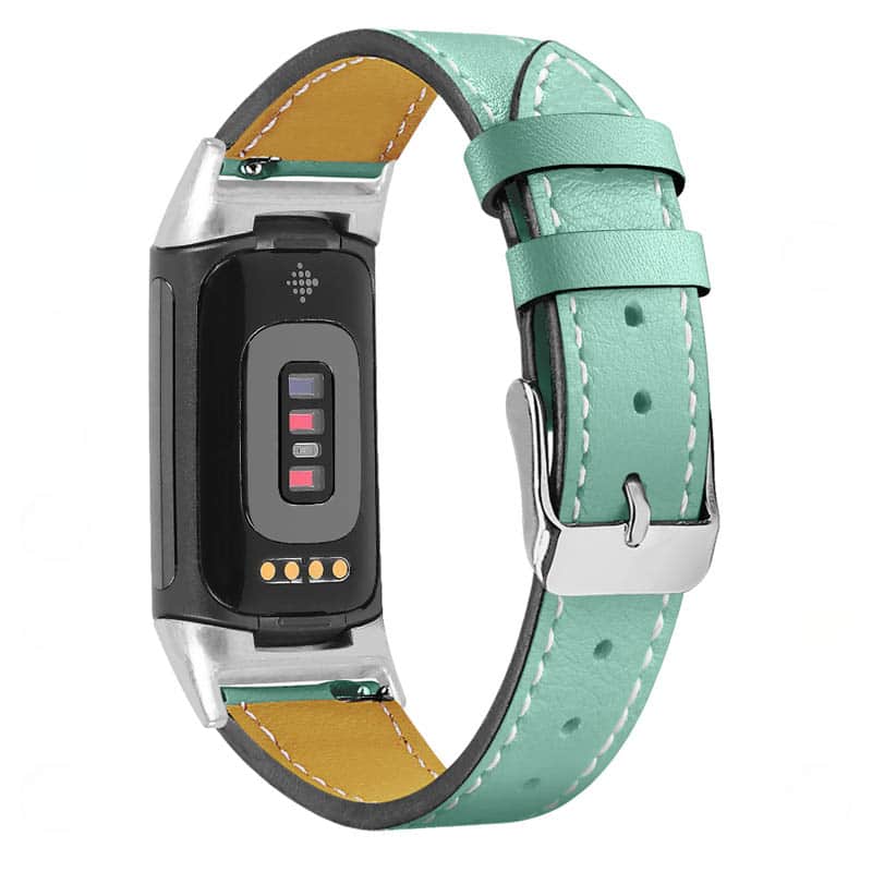 StrapsCo - Everyday Genuine Leather Watch Band Strap For Fitbit Charge 6 - Teal price history on PriceWatchPro