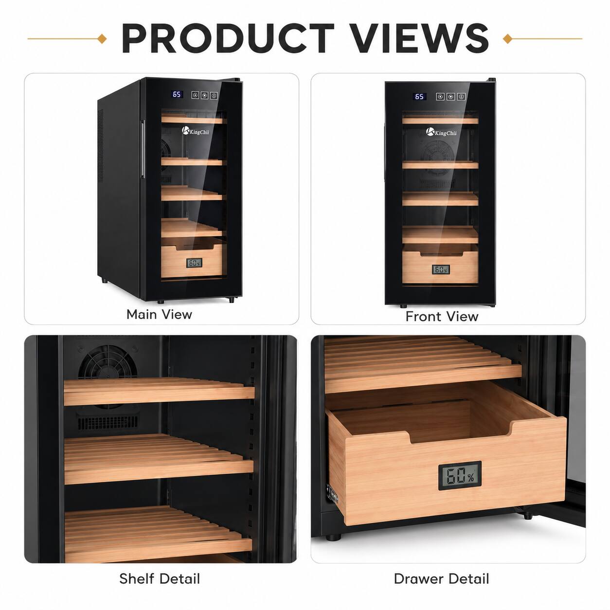 PRODUCT VIEWS

Main View

Front View

Shelf Detail

Drawer Detail