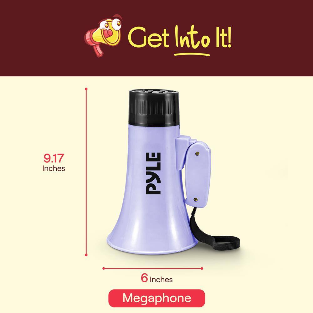 Get Into It! 9.17 Inches PYLE 6 Inches Megaphone
