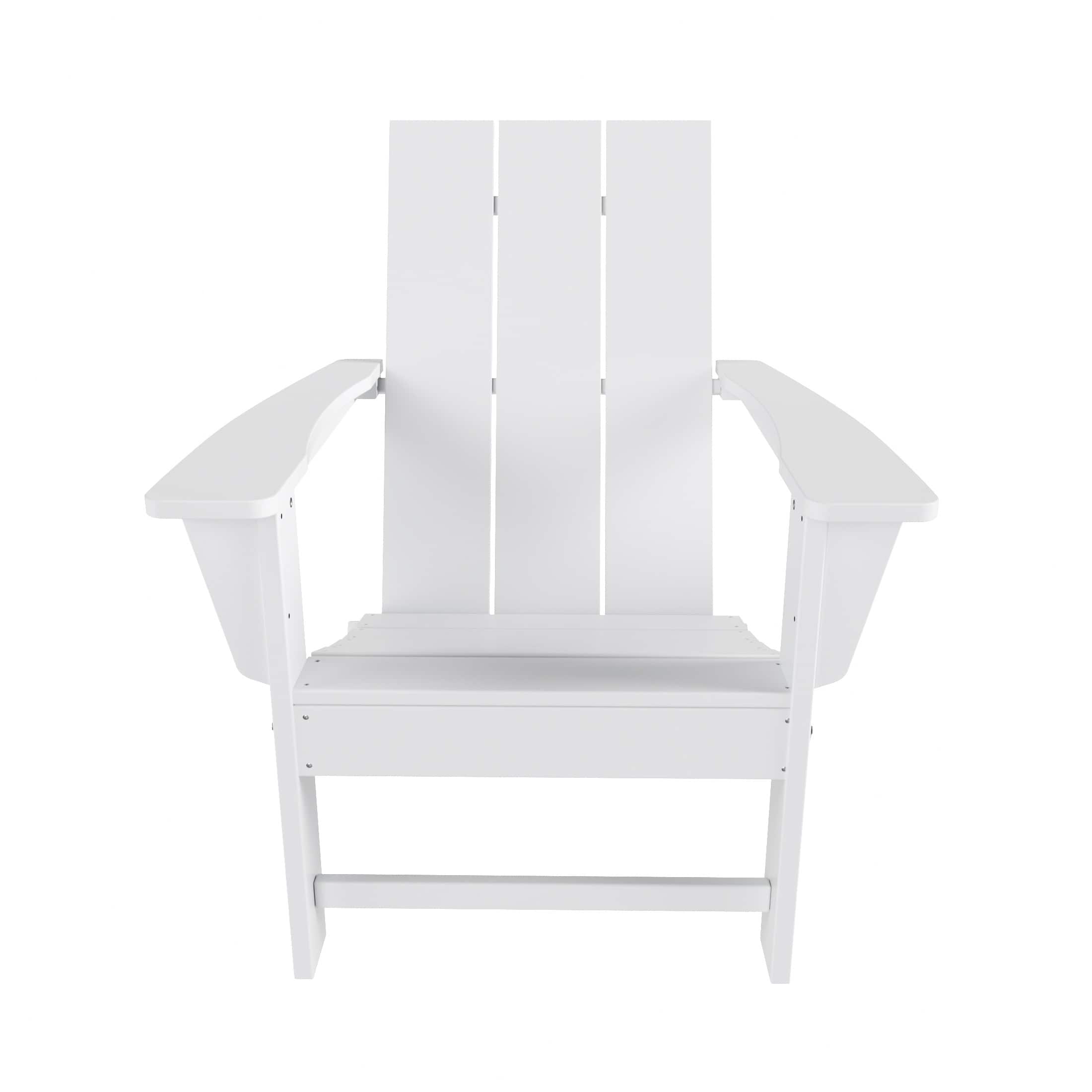 WestinTrends - Ashore Outdoor HDPE Modern Folding Adirondack Chair - White price history on PriceWatchPro