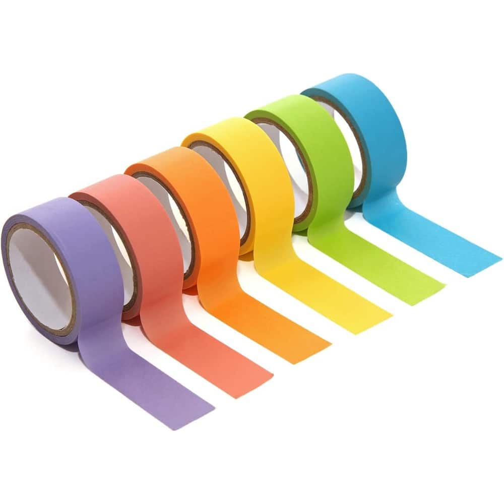 Zink - Colorful Washi Tape 6 Pack, Pastel Craft Tape, Photo Decoration for 2x3 Prints - Multicolor