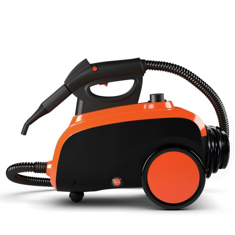 Left. SKONYON - Heavy Duty Multipurpose Steam Cleaner with Accessories - Orange.