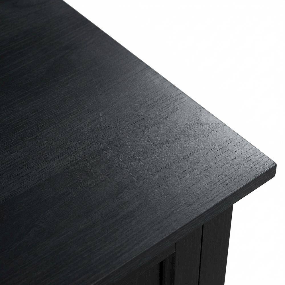 Alt View 4. FurniFact - Corner Fireplace TV Stand for 50+ Inch Screens with Storage Shelves - Brown.