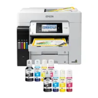 Epson - EcoTank Pro ET-5880 Wireless All-In-One Supertank Inkjet Printer with PCL Support - White - Front_Zoom