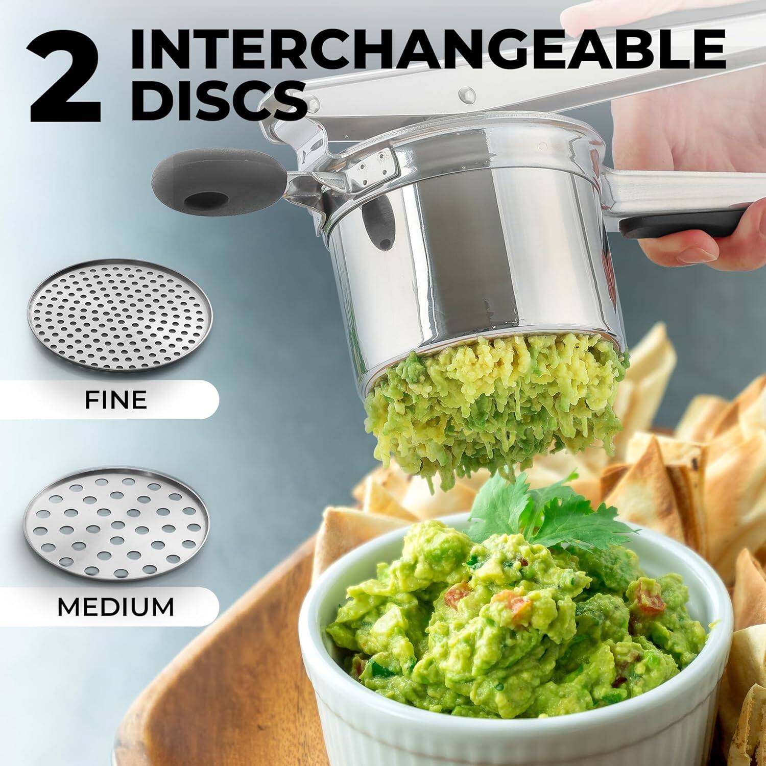 2 INTERCHANGEABLE DISCS FINE MEDIUM