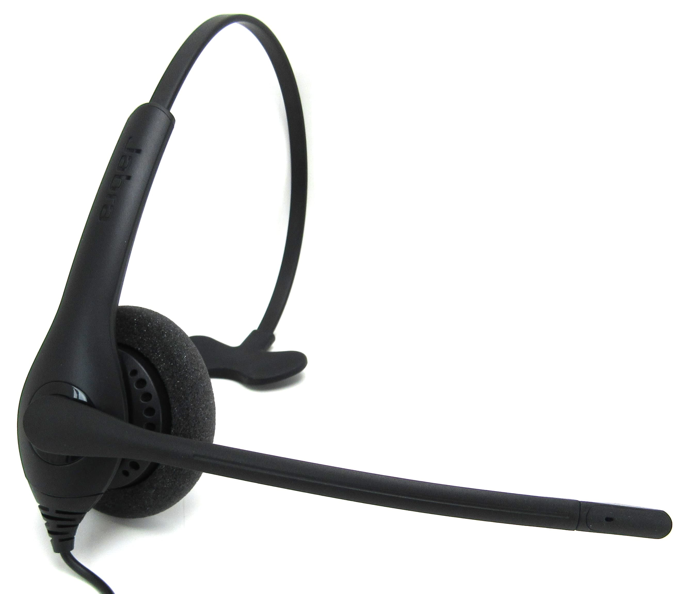 Jabra - 1513-0157 BIZ 1500 Headset - Mono - Quick Disconnect - Wired - 300 Ohm - 20 Hz - 4.50 kHz - Over-the-head - Monaural - S - Black