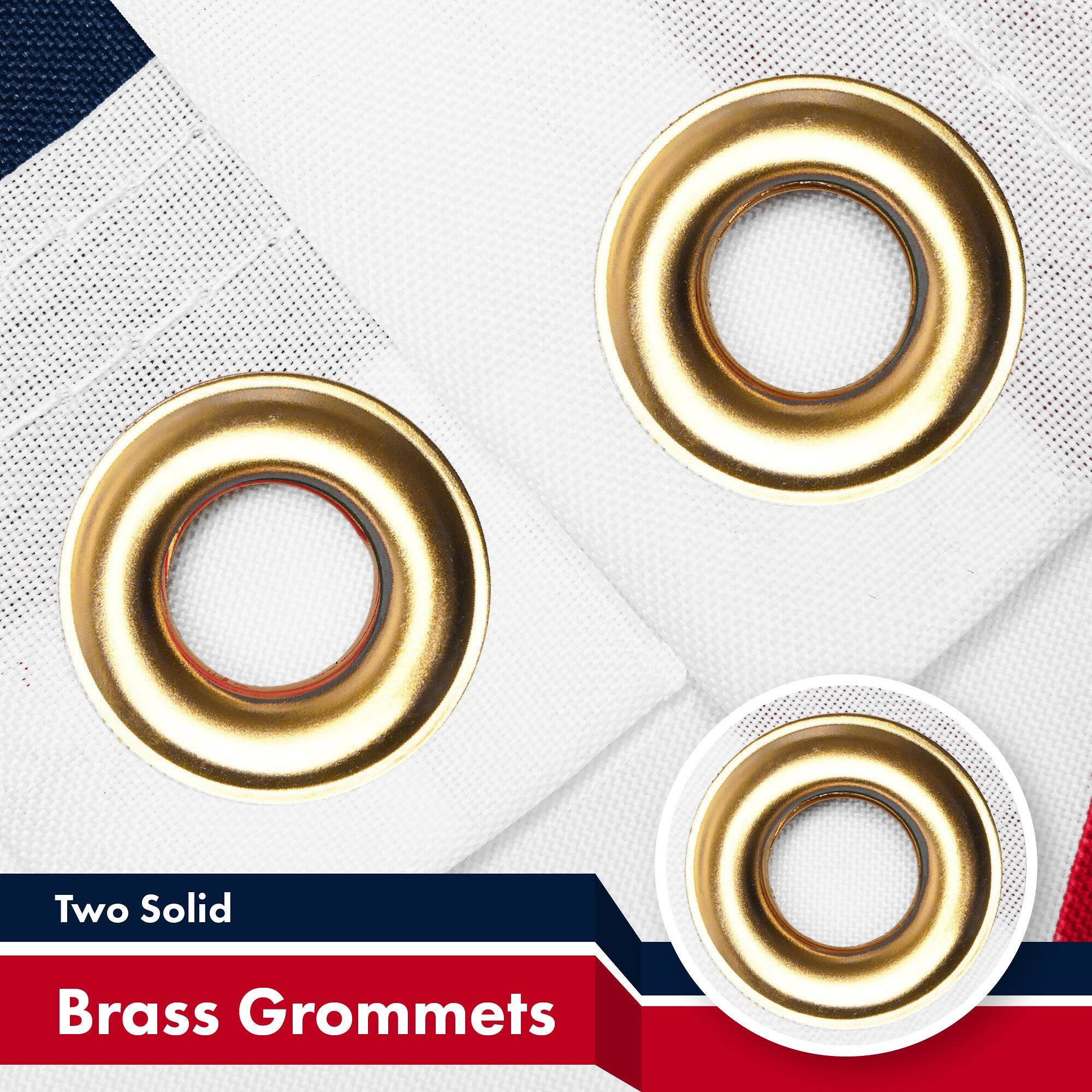 Two Solid Brass Grommets