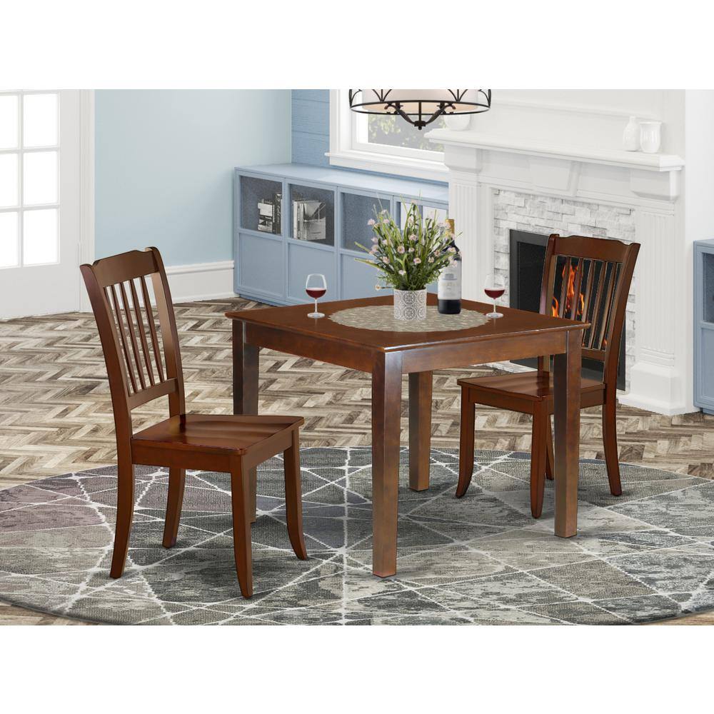Left. East West Furniture - Dining Room Set Mahogany - Brown.