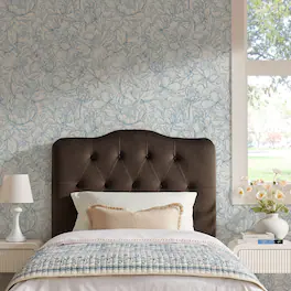 Annabel Diamond Tufted Performance Velvet Headboard by Modway - Chocolate Brown